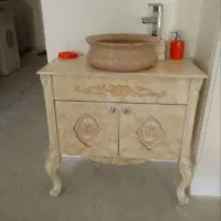 روشویی پی وی سی با کاسه سنگی