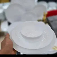 فروش آکروپال سفید ساده ۱۲ نفره اصلا استفاده نشده