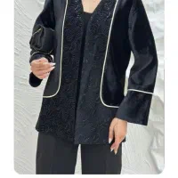 مانتو و شلوار مخمل مجلسی. مخمل کار شده. نو