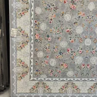 فرش گلبرجسته طوسی 1200 شانه