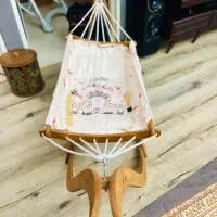 گهواره سنتی قایقی تاشو با پشه بند نو سیسمونی،ننو