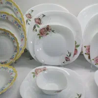 سرویس آرکوپال ۲۵ پارچه مربع گلدن اوپال