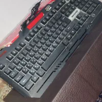 کیبورد گیمینگ ماچرفلزی نو.کیبوردگرین.درحدنو