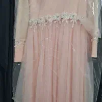 پیراهن مجلسی با کلاه حجاب