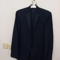 کت شلوار نونو رنگ سرمه ی وکت مشگی