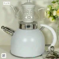 کتری استیل رنگی قوری پیرکس