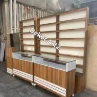 ساخت قفسه و ویترین MDF اقساط تحویل فوری