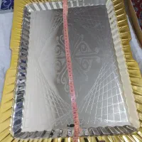 سینی سه تیکه قدیمی و یک سینی دورطلایی هردو باکارتن
