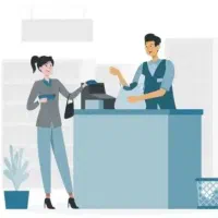 یک فروشنده بانو