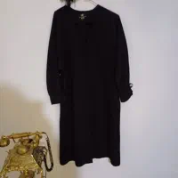 مانتو مشکی و خردلی سایز 42.44 46 48