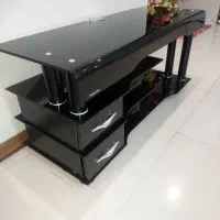 میز تلویزیون شیشه ای سایز بزرگ