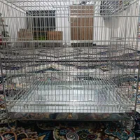 قفس‌ آرمان سایز‌4‌ ‌فضله‌گیر‌دار‌نو‌نو‌