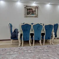 سرویس مبل و میز نهار خوری هشت نفره