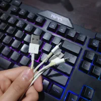۲عدد کابل شارژ آیفون usb