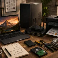 خدمات تخصصی کامپیوتر ، نصب ویندوز و پرینتر و شبکه