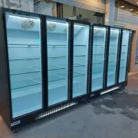 یخچال دو ۲متری ایستاده ویترینی ۳در و۴در