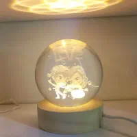 چراغ خواب گوی زیر چوبی در دوسایز