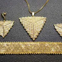 گردنبند و دستبند و گوشواره میوکی(دیبا صدفی)اقساطی