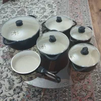 سرویس قابلمه عروس ۱۱ پارچه نو با جعبه