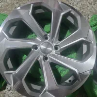 رینگ ووسن طبری رخ تراش نقره ای سایز ۱۶