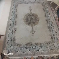 فرش ۱۲ متری ۷۰۰ شانه کرم طوسی فرشینیه