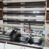 پرده زبرا کرم قهوه ای سالم کم کار کرد