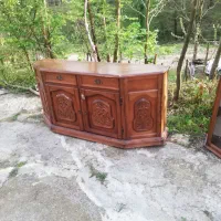 بوفه دو تیکه  جنس چوب مرغوب