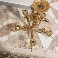 لوستر ۵شاخه برنز