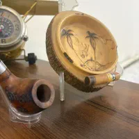 زیر سیگاری چوبی+پیپ