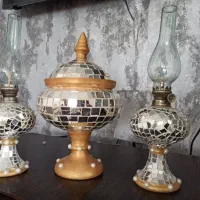 ظروف سفالی آینه کاری شده