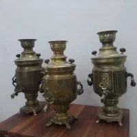 سماور زغالی ۴لیتری  برنجی  انتیک