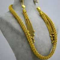 گردنی و گوشواره شال طلا بدون اجرت فقط ۵٪