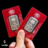 فروش نقره 25 گرمی 999/9 به قیمت بنکداری ساچمه طلا