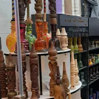 میز گرد مناسب دکور مغازه قلیان