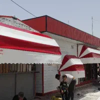 سایبان برقی کد۵۵رنگ آبی