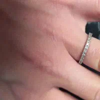 حلقه ظریف نقره و النگو طلاروس بچگانه