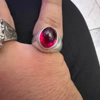 انگشتر نقره لعل