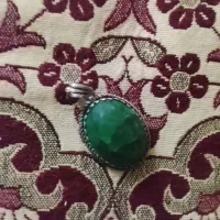پلاک زنجیر زمرد افغان