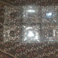 بشقاب پذیرایی مربع کریستال