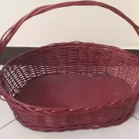 سبد حصیری و پلاستیکی