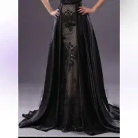 لباس شب .مجلسی شیک دو دامنه