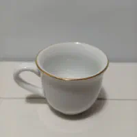 فنجان قهوه خوری تقدیس خط طلا ۶ عددی