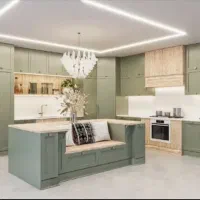 کابینت هایگلاس / MDF / نئوکلاسیک