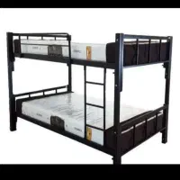 تخت دوطبقه فلزی خوابگاهی کف فنس