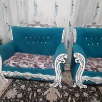 مبل۷نفره کارکرده پول یک جفت پشتی
