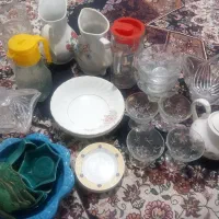 ظروف بلور وچینی