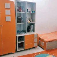 سرویس سه تکه خواب،ویترین،کمد