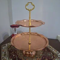 شیرینی خوری مسی دوطبقه