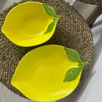 دوتا پیاله دوتا بشقاب طرح لیمو