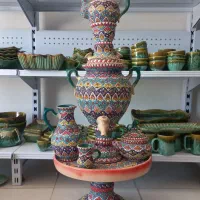 سرویس سماور قوری کامل میناکاری